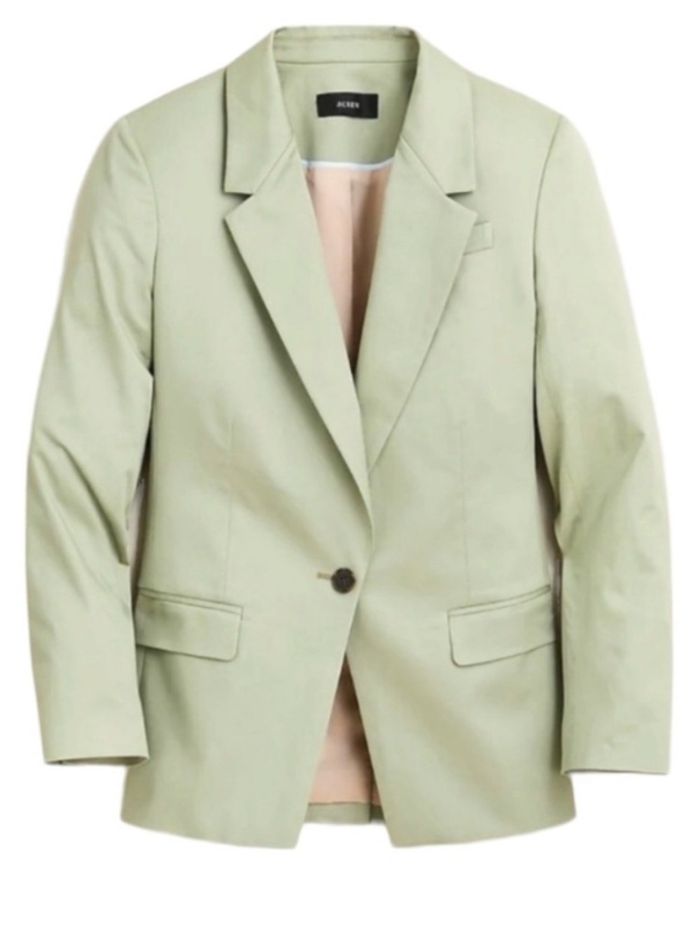 J. Crew Willa Lightweight Chino Blazer Pistachio Sage Green Office Career Sz6